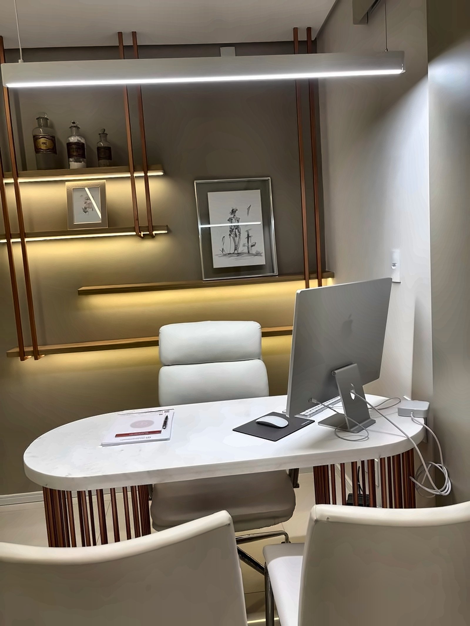 Sala de atendimento da Dra. Tânia Gewehr, ginecologista e obstetra